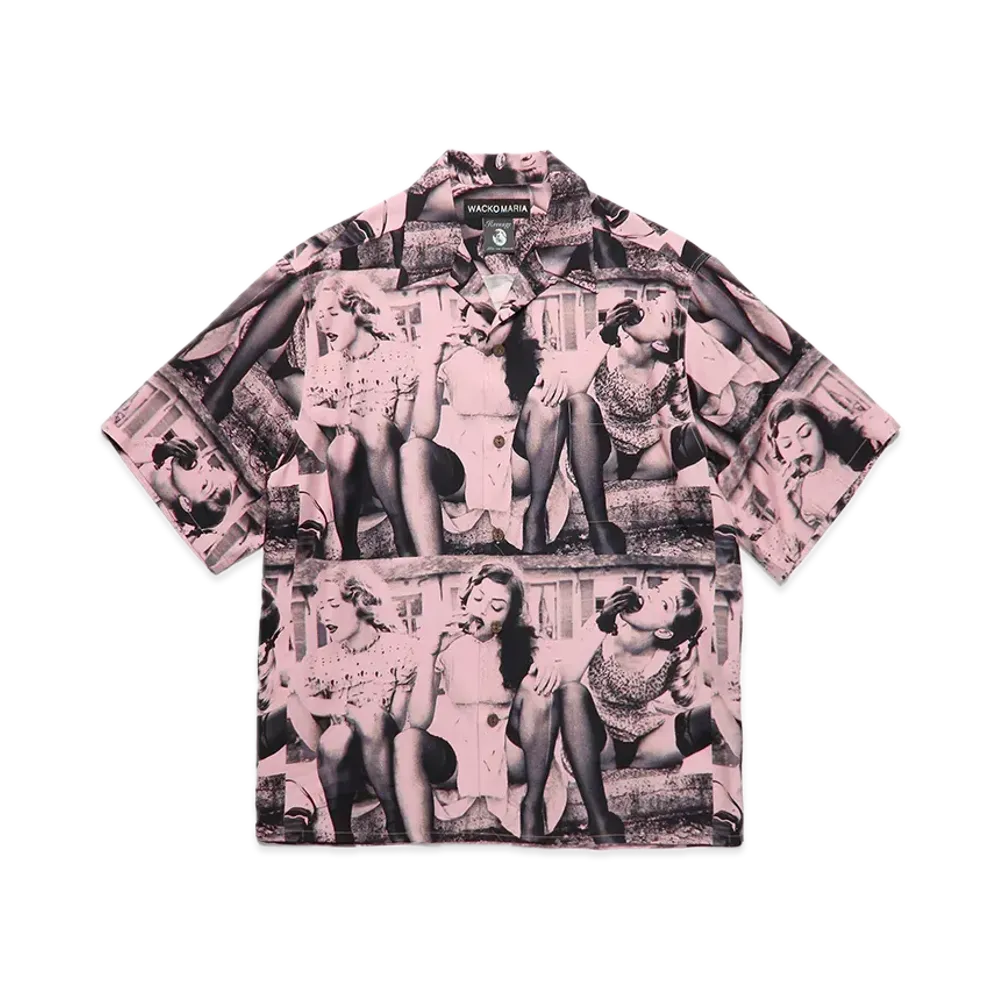 WACKO MARIA x Ellen Von Unwerth Hawaiian Shirt "Pink"