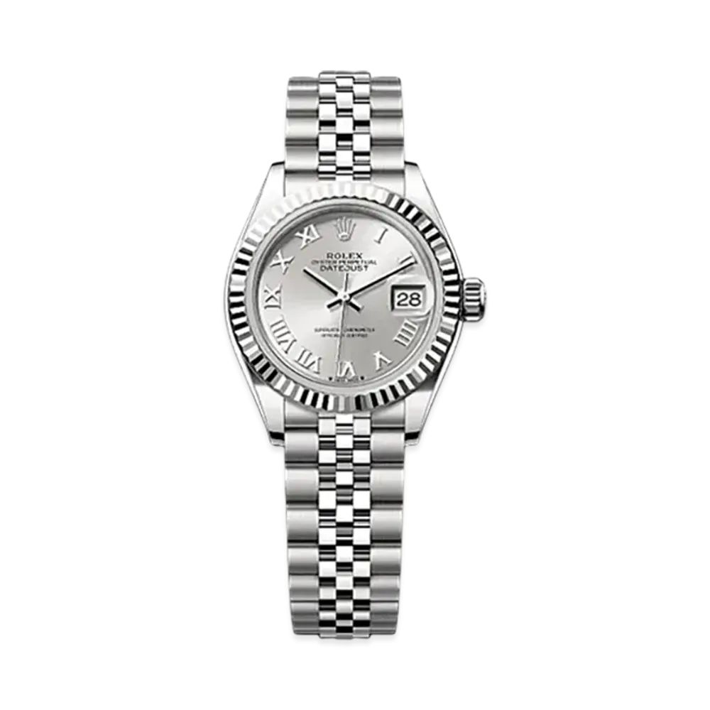 ROLEX Lady-Datejust Oystersteel & White Gold "Grey"