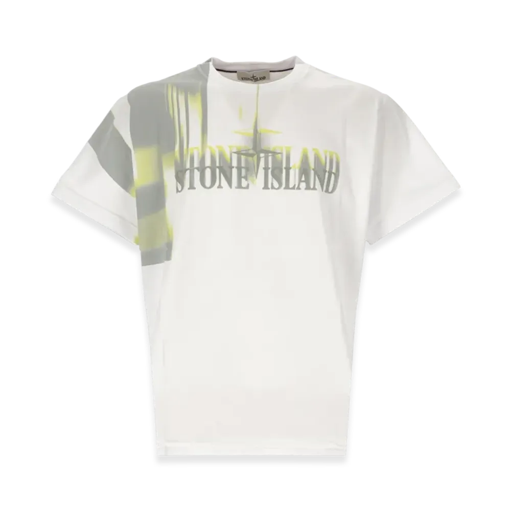Stone Island 2NS87 Motion Saturation One Garment Dyed T-Shirt - 22FW "White"