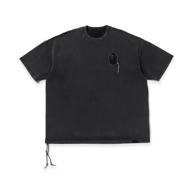 A BATHING APE Japanese Patch Washed Tee "Black"
