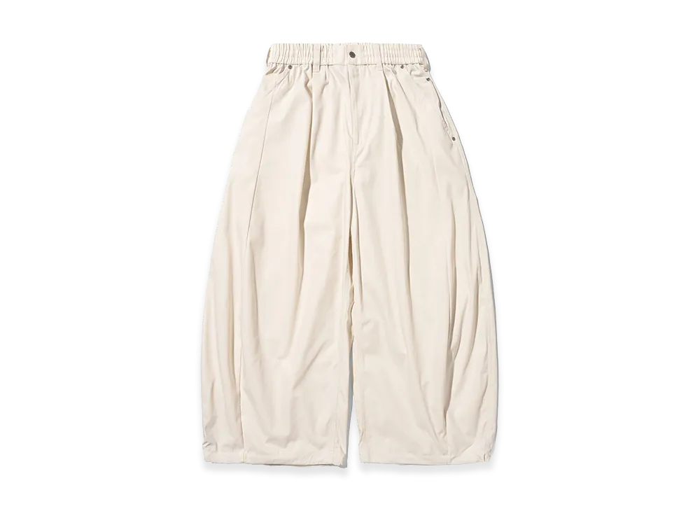 CLESSTE T/C Gabardine City Wide Pants "Ivory"