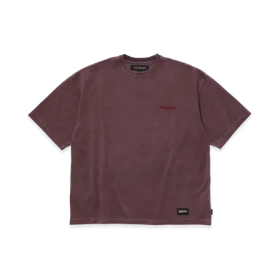 NEIGHBORHOOD Pigment Dyed Crewneck SS "Burgundy"