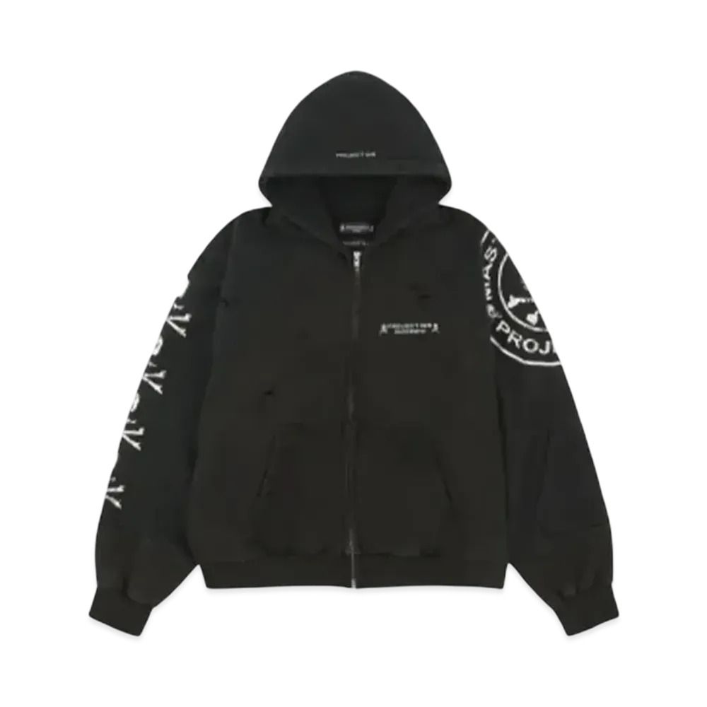 mastermind JAPAN x PROJECT G/R Reconstructed Folded Hood Zip "Black"