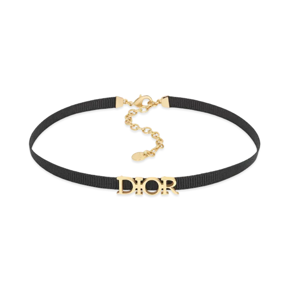 Dior Dio(r)evolution Choker Grosgrain with Metal "Black/Gold"