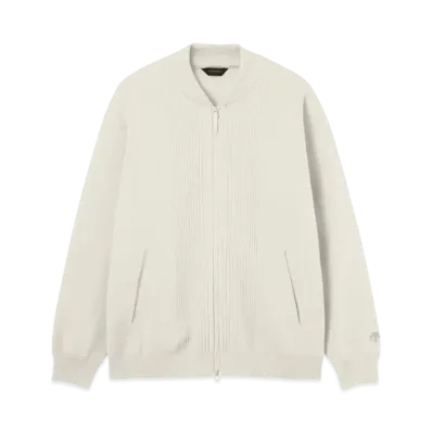 DESCENTE ALLTERRAIN Fusion Knit Ma-1 Jacket "Snow White"