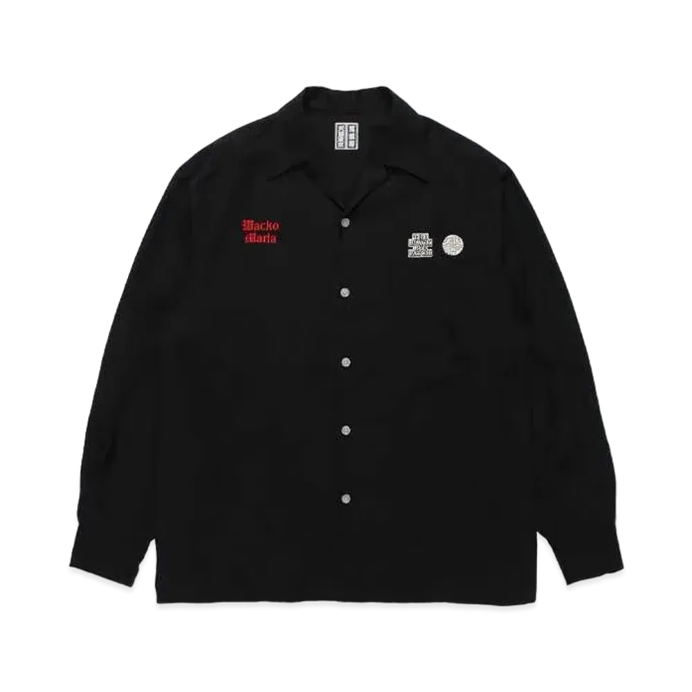 Black Eye Patch WACKO MARIA 50'S Shirt "Black"