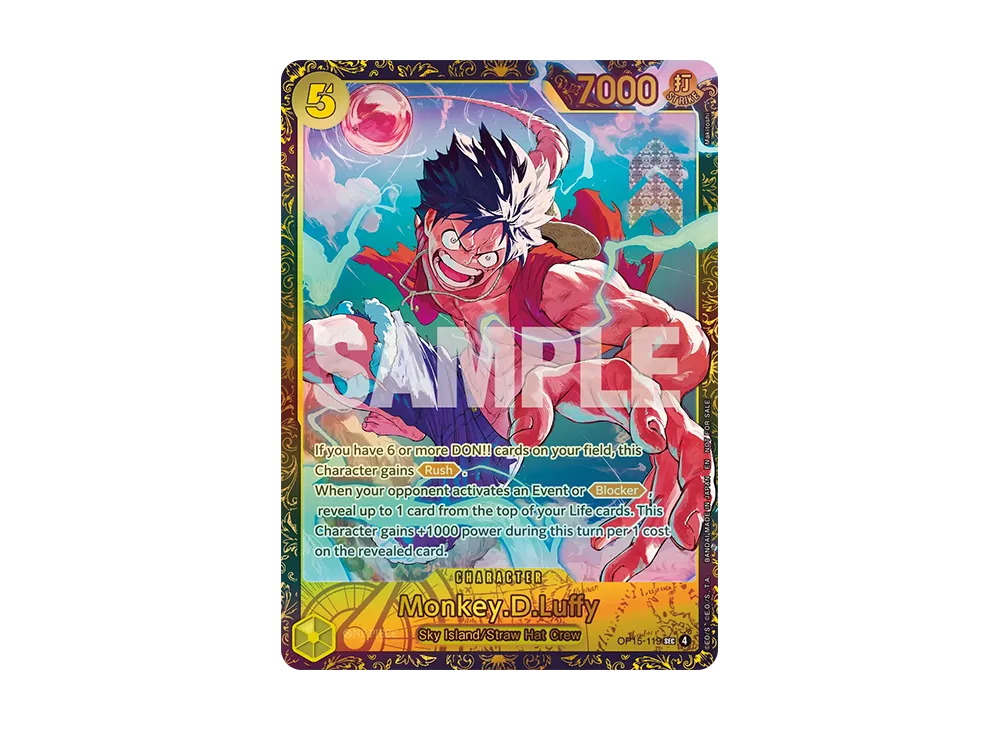 モンキー・D・ルフィ SEC :トップ8 [OP15-119]【英語版】(プロモーションカード「チャンピオンシップ 26-27 地域予選 シーズン2」)