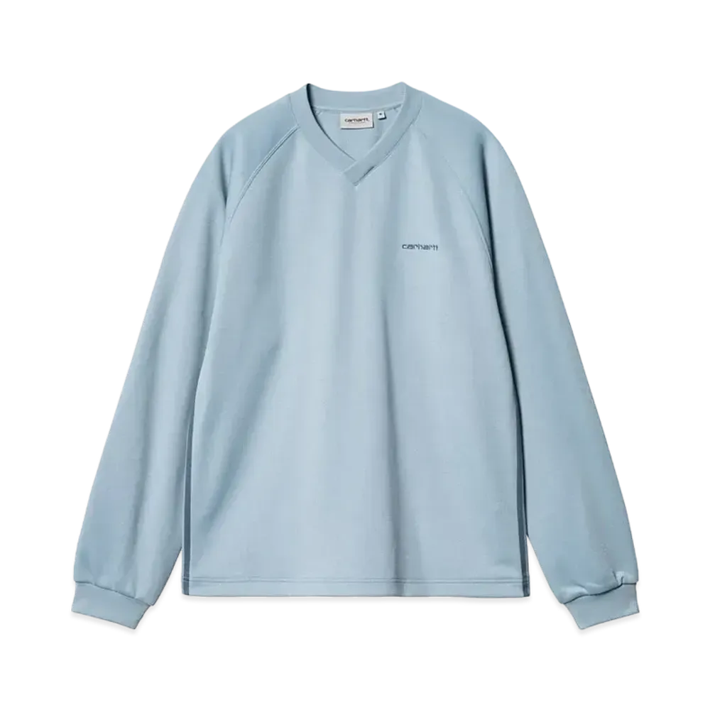 Carhartt WIP Bolan V-Neck Sweat "Dusty Ice/Positano"