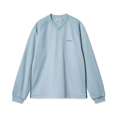 Carhartt WIP Bolan V-Neck Sweat "Dusty Ice/Positano"
