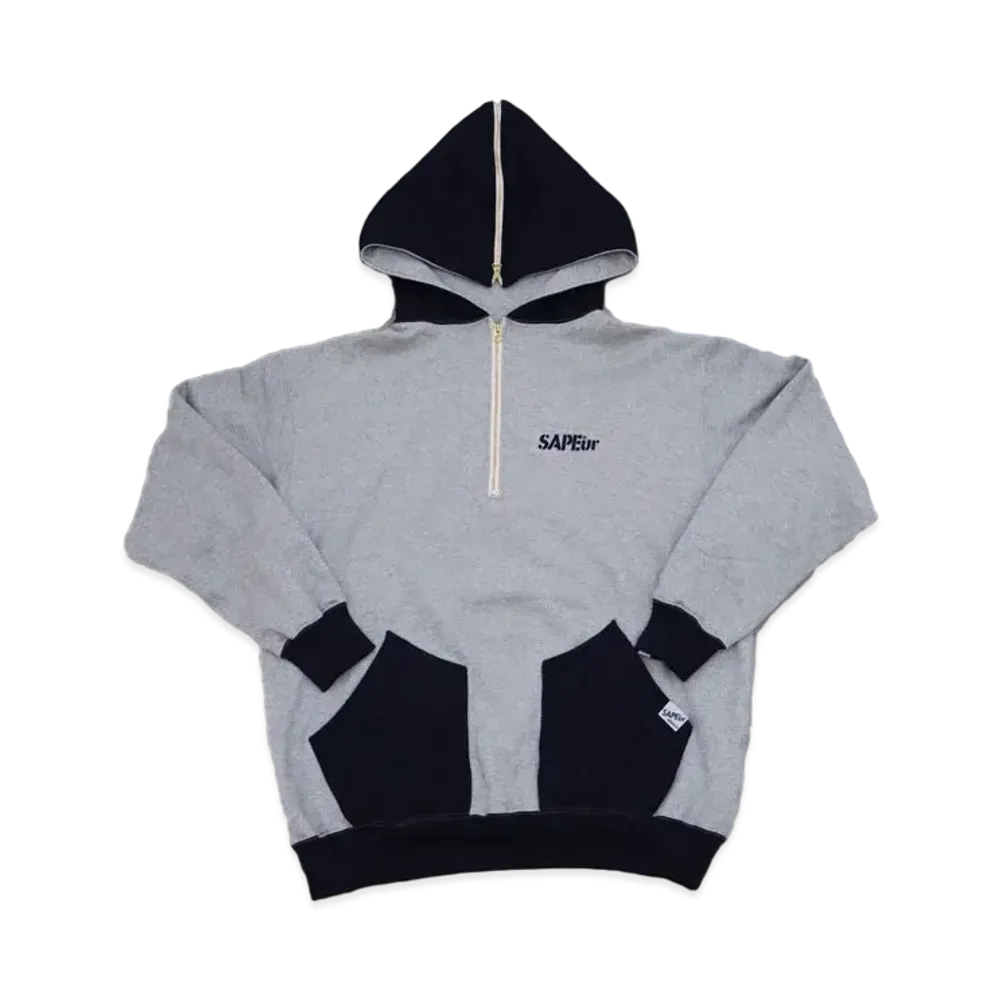 SAPEur SAILOR HOODIE "Navy Gray"