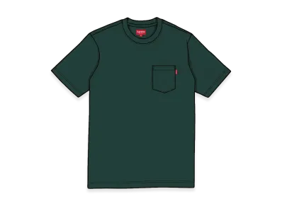 Supreme S/S Pocket Tee "Green" (17FW)
