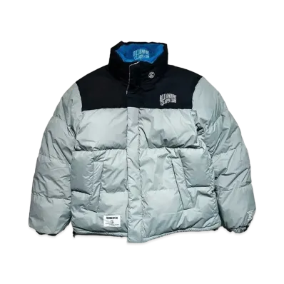 FIRST DOWN x BILLIONAIRE BOYS CLUB Embroidered Logo Reversible Down Jacket Microft "Gray"
