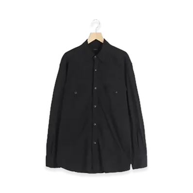 COMOLI Jersey Western Shirt "Black"