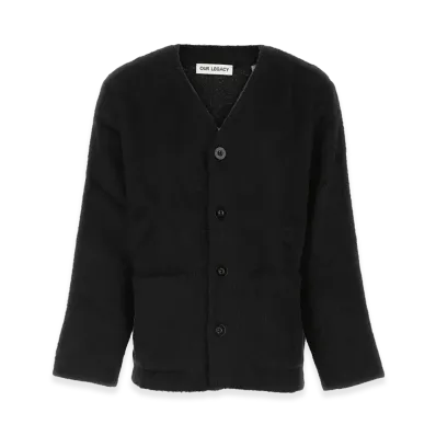 OUR LEGACY Wool Blend Cardigan "Black"