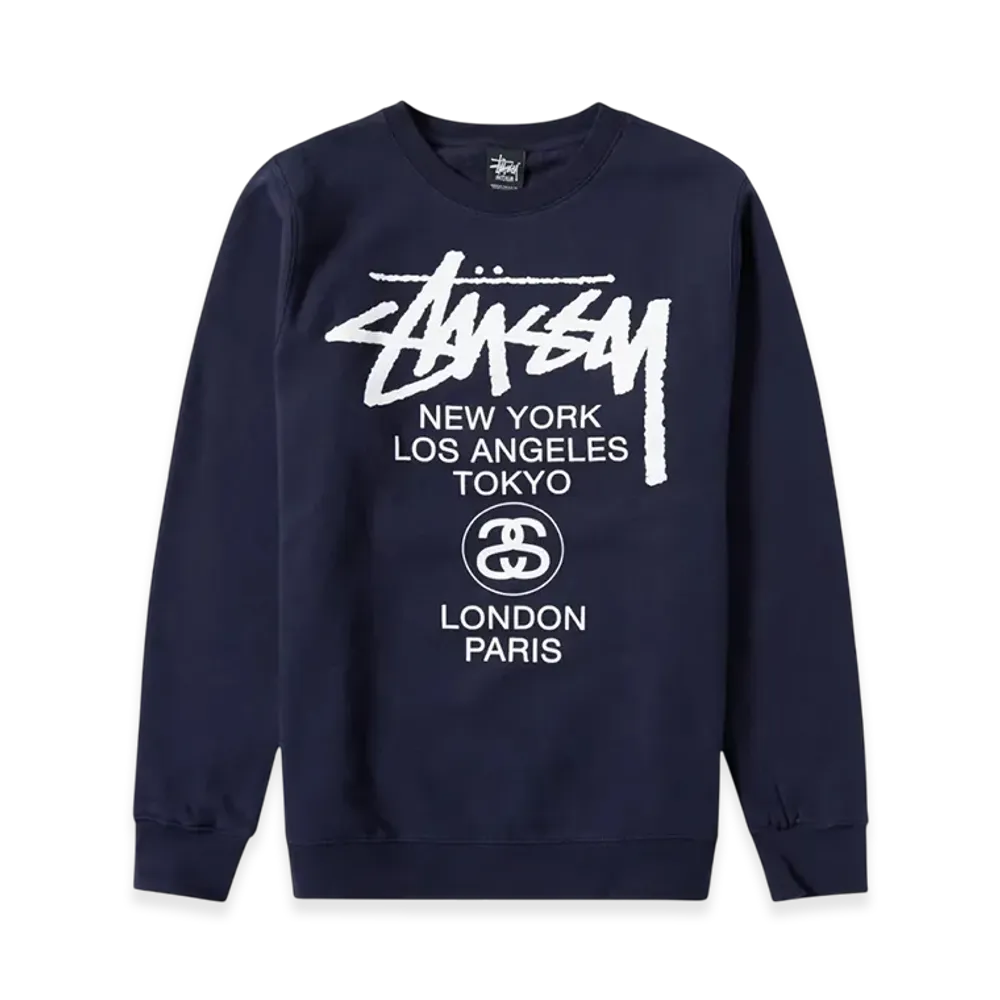 Stussy World Tour Crew 2021 "Navy"