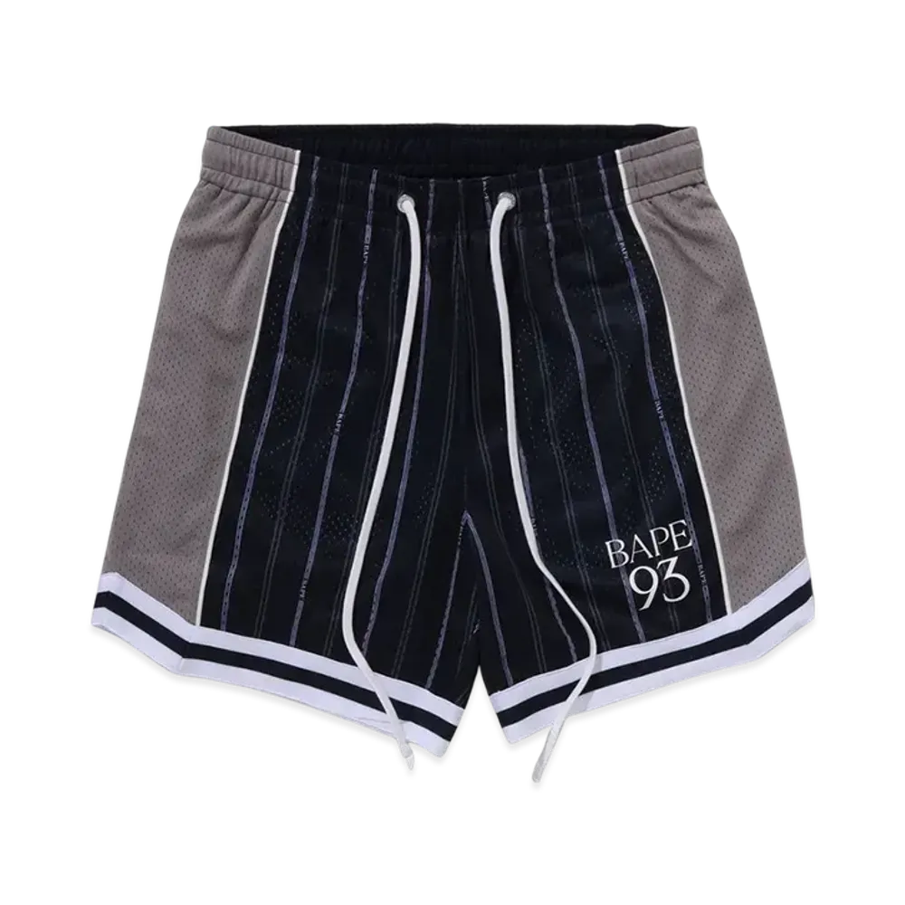 A BATHING APE Multilogo Reversible Relaxed Fit Sweat Shorts "Navy"