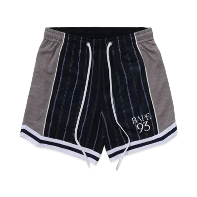 A BATHING APE Multilogo Reversible Relaxed Fit Sweat Shorts "Navy"