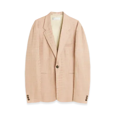 OUR LEGACY Unconstructed Shinjuku Blazer "Hammock Check Crumpled Linen"