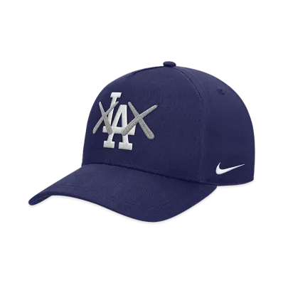 MLB x KAWS x Nike Club Structured AFRAME Los Angeles Dodgers "Navy Blue"