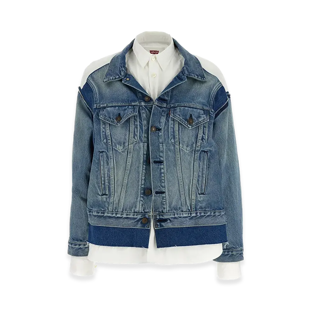 JUNYA WATANABE Women's x Levi's Shirt Denim Jacket "Black"