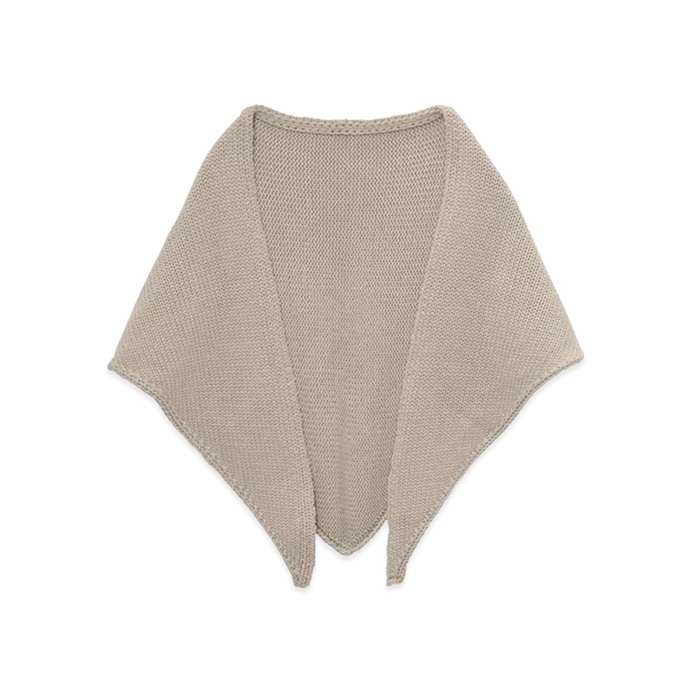 Graphpaper Soft Wool Triangle Stole "Ash"