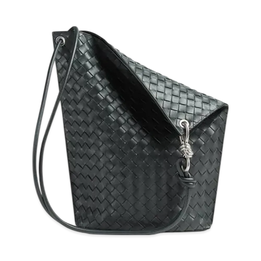 Bottega Veneta Knot Bucket "Ardoise"