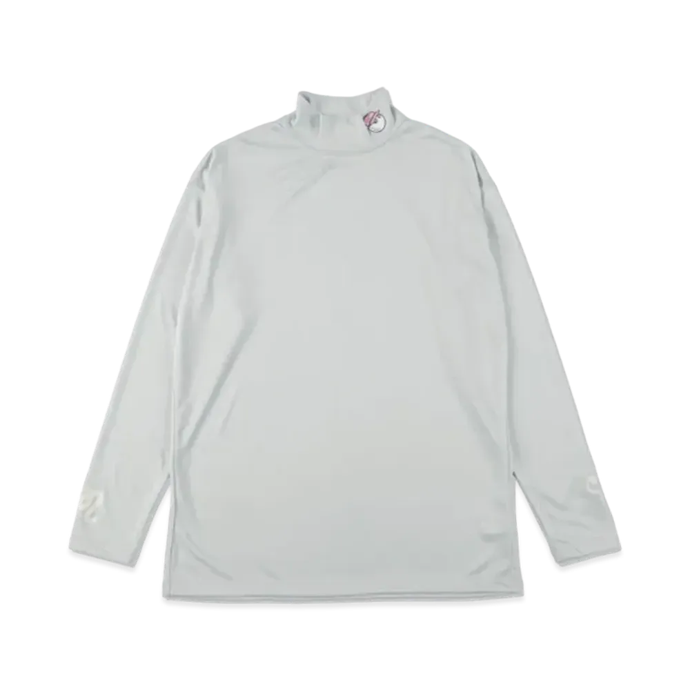 WIND AND SEA x Malbon Golf Mock Neck Shirt "Gray"