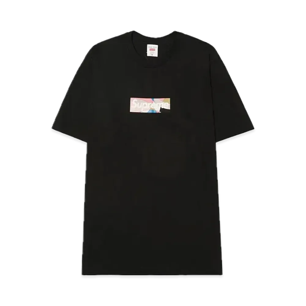 シュプリーム x エミリオプッチ ボックスロゴ Tシャツ "ブラック/ピンク"