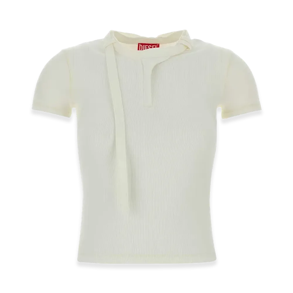 Diesel Women's Stretch Cotton T-Iaras T-Shirt "White"