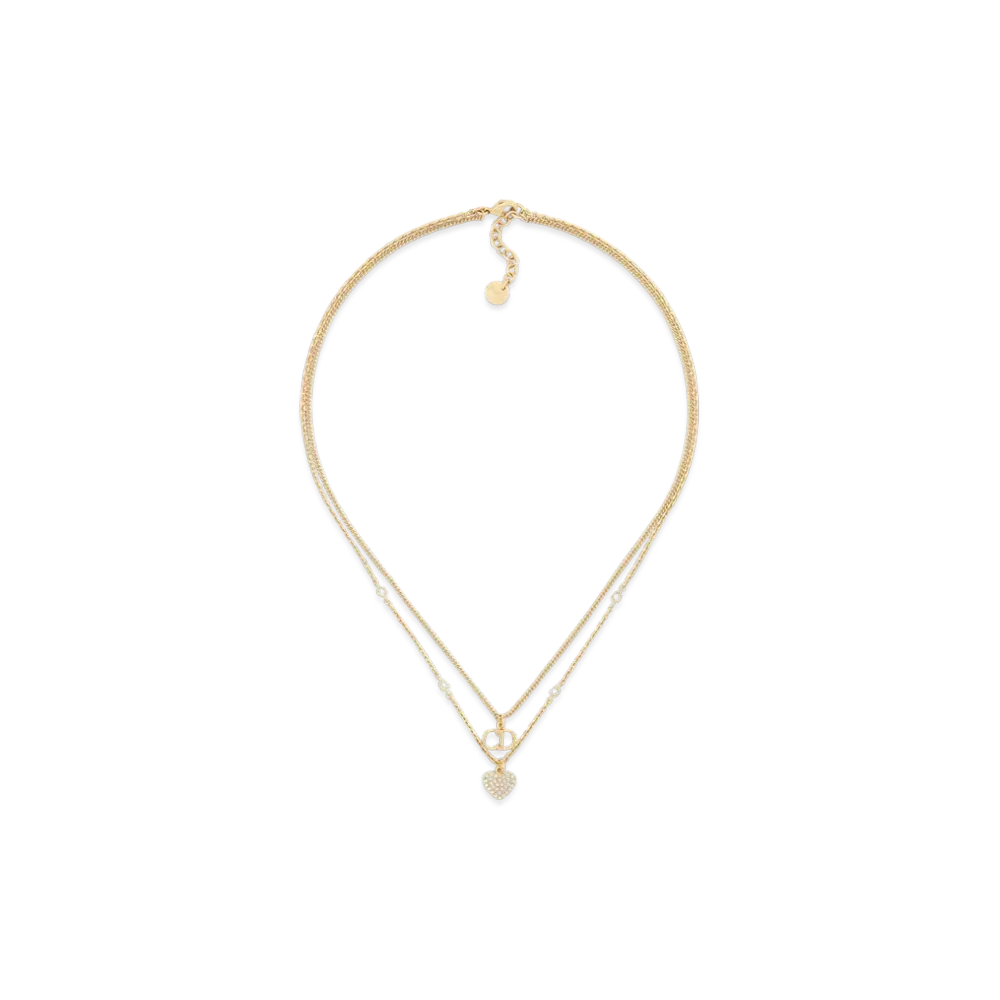 Dior Clair D Lune Necklace Metal and Crystals "Gold/Silver"