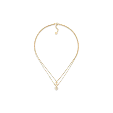 Dior Clair D Lune Necklace Metal and Crystals "Gold/Silver"