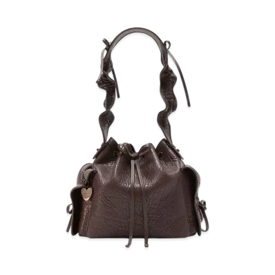 Acne Studios Multi-Pocket Bucket Bag "Chocolate Brown"
