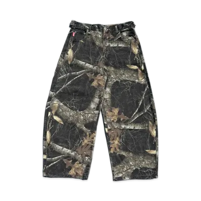 9090 King Logo Assort Ballon Buggy Pants "Black Real Tree"