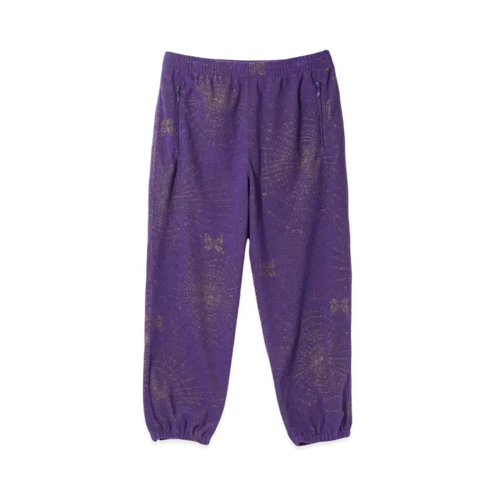 NEEDLES Zipped Track Pant - Pile Jq./Spider Web "Purple"
