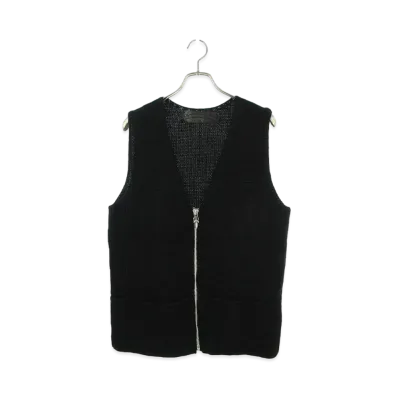 Chrome Hearts Dagger Zip Alpaca Knit Vest "Black"