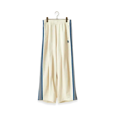 NEEDLES x Jeans Factory H.D. Track Pants Poly Smooth "Off White"