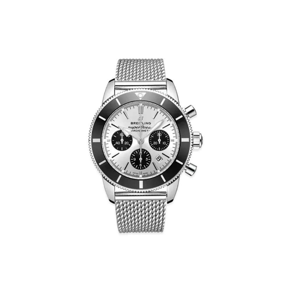 Breitling Superocean Heritage B01 Chronograph 44 "Silver/Stainless Steel"