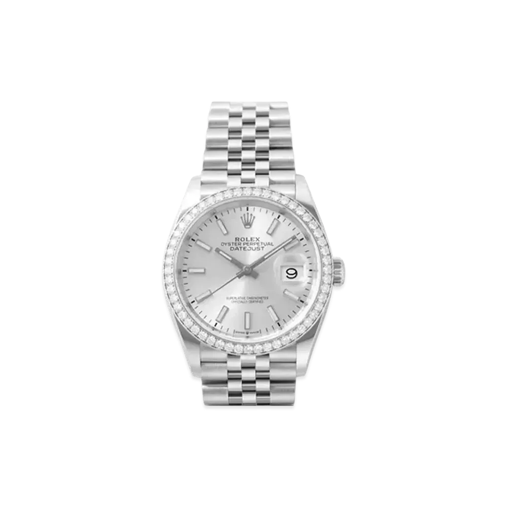ROLEX Datejust 36 Oyster 36mm "Silver/Oyster Steel/White Gold"