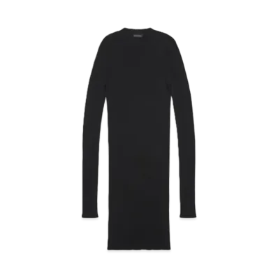 BALENCIAGA Crewneck Mini Dress "Black"