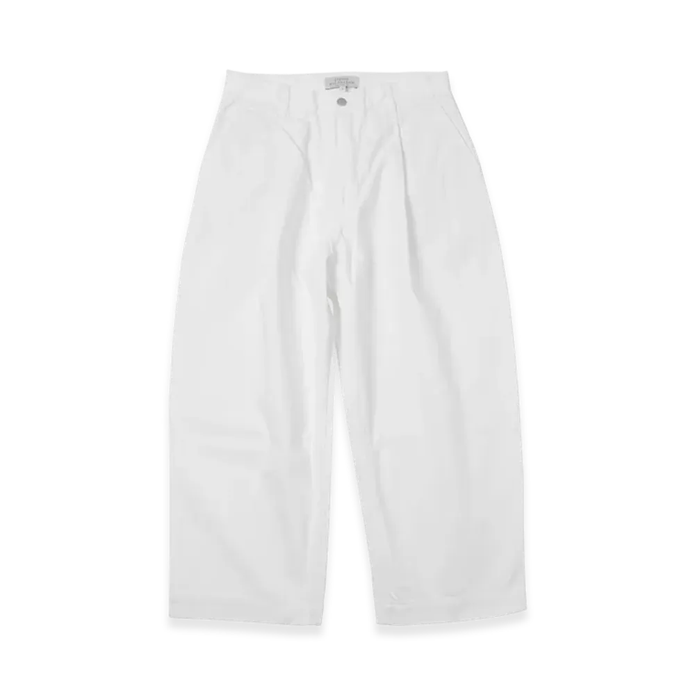STUDIO NICHOLSON Zip Fly Jeans Puch "Optic White"