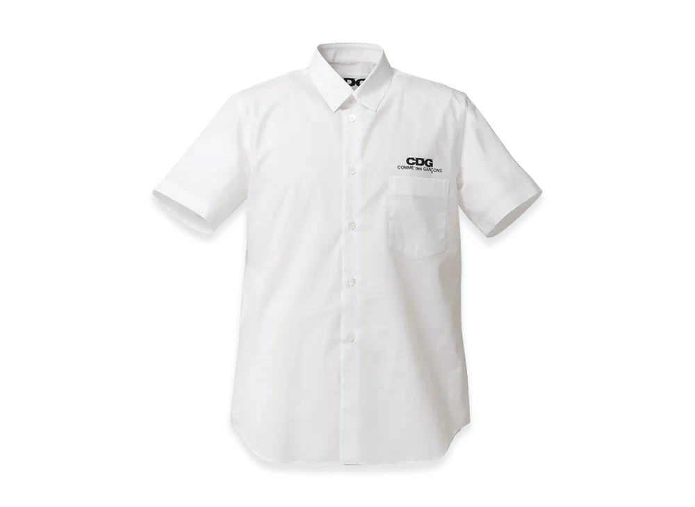 COMME des GARCONS CDG Classic Shirt With Short Sleeve "White"