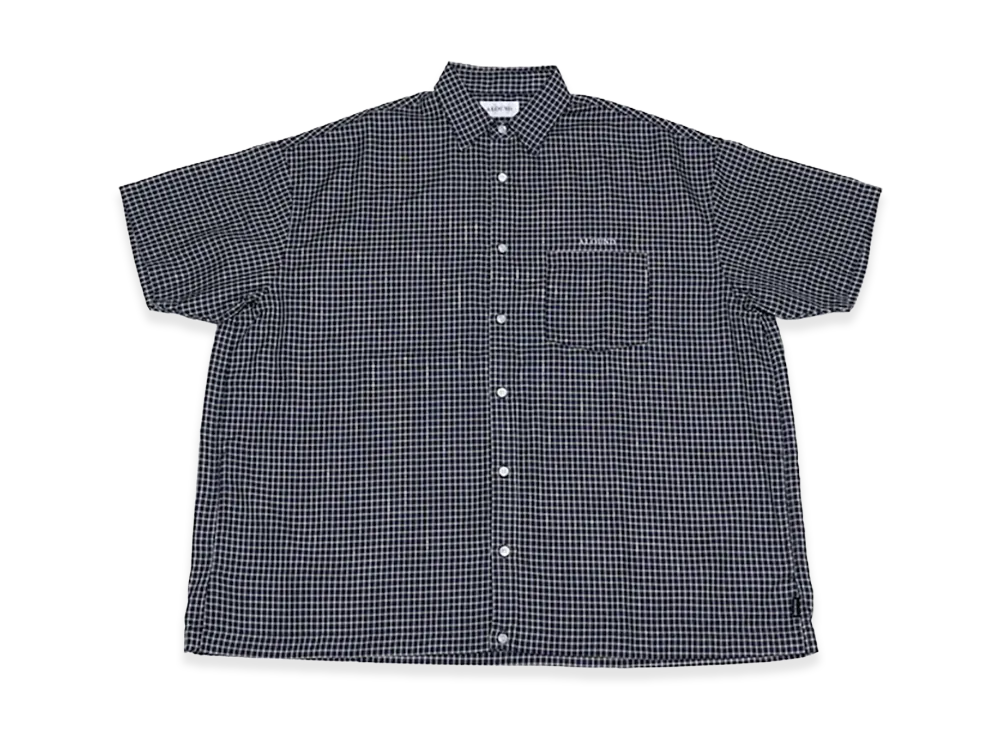ALOUND Wide Check Shirts "Black Check"