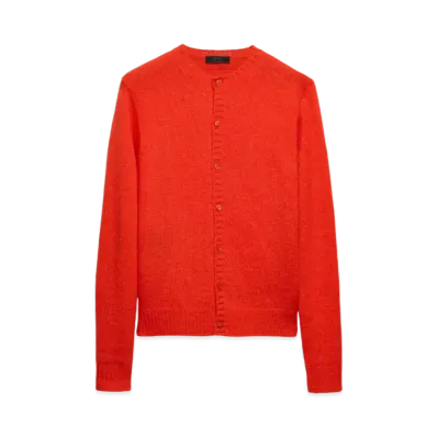 PRADA Men's Cashmere Cardigan "Red"