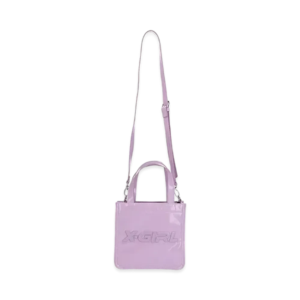 X-Girl Faux Leather 2Way Mini Tote Bag X-Girl "Pink"