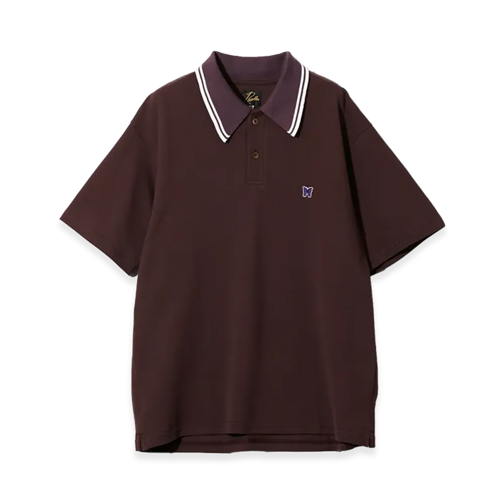 NEEDLES Regular Collar Polo - Cotton Pique "Purple"
