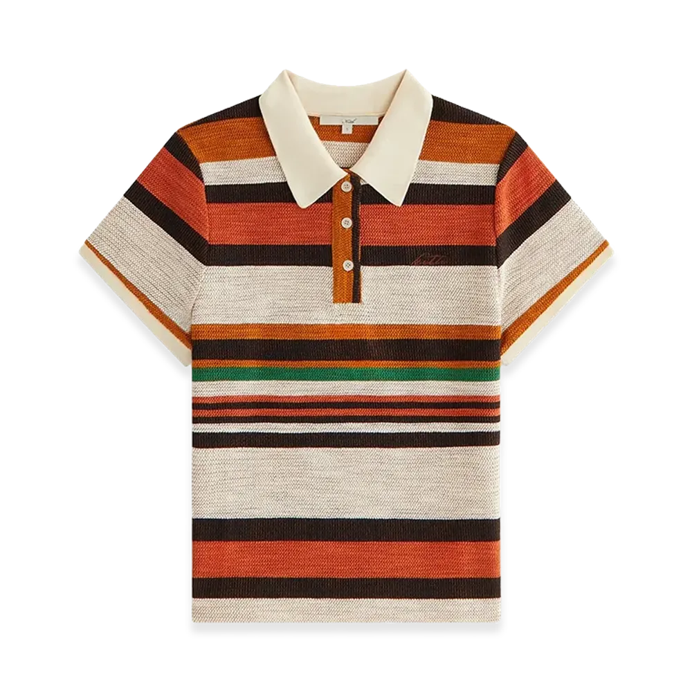 Kith Women's Sansa Stripe Shrunken Polo "Flutter"