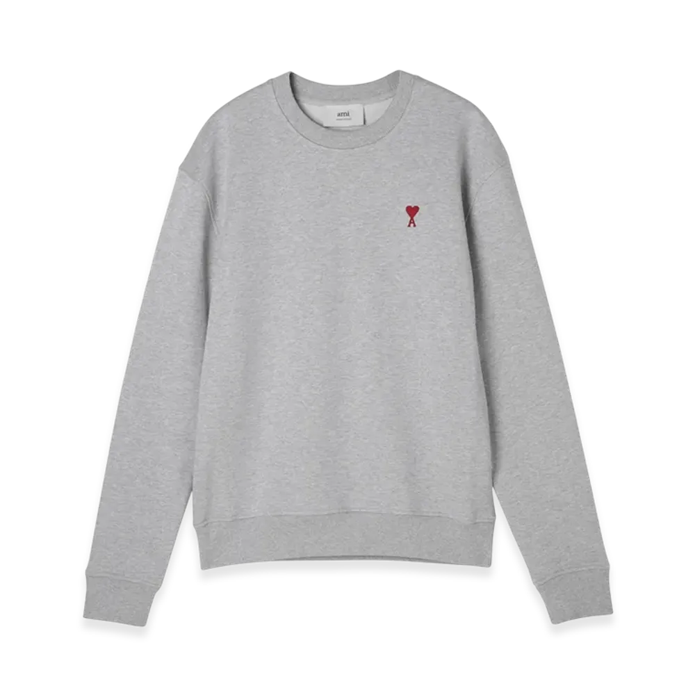 AMI PARIS De Coeur Sweatshirt "Heatherashgrey"