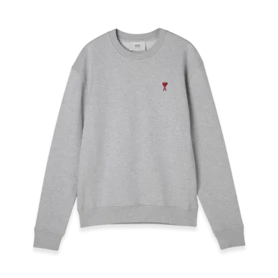AMI PARIS De Coeur Sweatshirt "Heatherashgrey"
