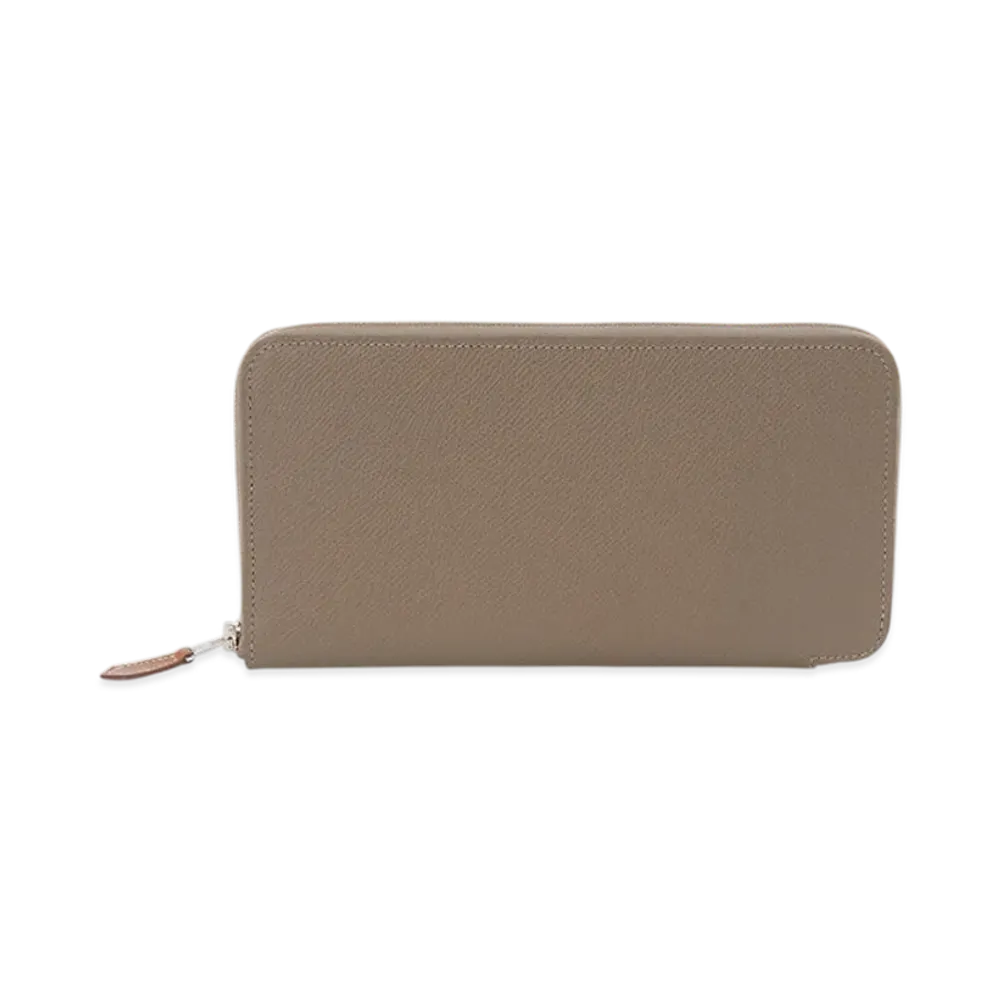 Hermes Azap Silk In Long Wallet "Etoupe/Casis"