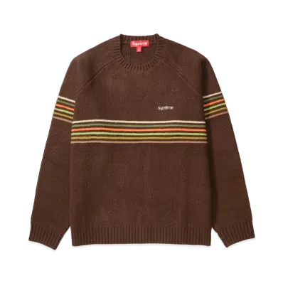 Supreme Raised Stripe Sweater "Brown"